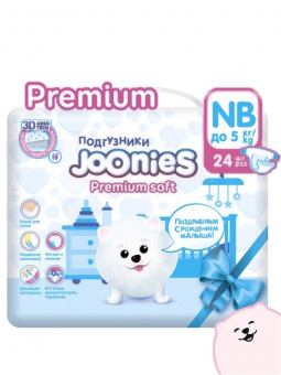  Joonies Premium Soft NB 0-5 24